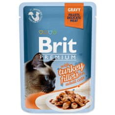 Brit Kapsička BRIT Premium Cat Delicate Fillets in Gravy with Turkey 85 g