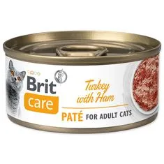 Brit Konzerva BRIT Care Cat Turkey Paté with Ham 70 g