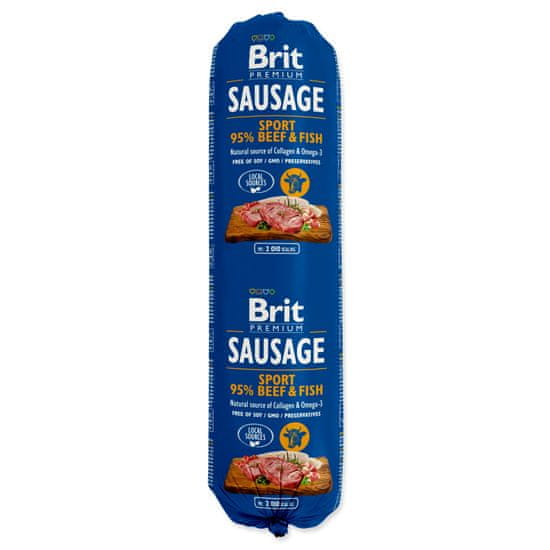 Brit Salám BRIT Premium Dog Sausage Sport – Beef & Fish 800 g