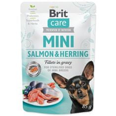 Brit Kapsička BRIT Care Mini Salmon & Herring sterilised fillets in gravy 85 g