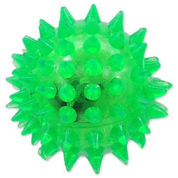 Dog Fantasy Hračka DOG FANTASY míček LED zelený 5 cm 1 ks