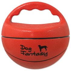 Dog Fantasy Hračka DOG FANTASY Ball míč s rukojetí pískací 15 cm