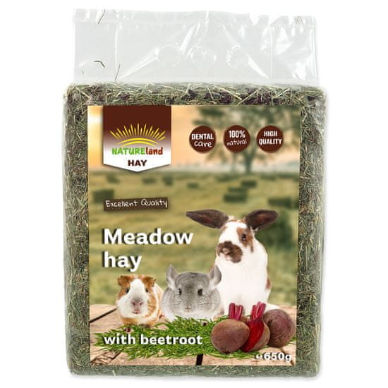 NATURE LAND Seno Meadow Hay s červenou řepou 0,65 kg