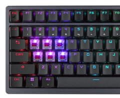 ASUS ROG Azoth Wireless tipkovnica, PBT, OLED, RGB, USB, ROG NX rdeča