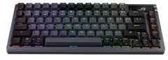 ASUS ROG Azoth Wireless tipkovnica, PBT, OLED, RGB, USB, ROG NX rdeča