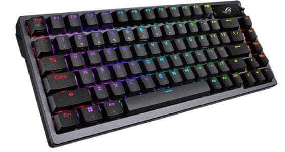  Asus ROG Azoth Wireless tipkovnica, PBT, OLED, RGB, USB, ROG NX rdeča 