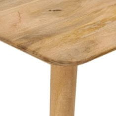Greatstore Jedilna miza 112x52x76 cm trden mangov les
