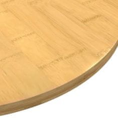 Greatstore Mizna plošča Ø30x2,5 cm bambus