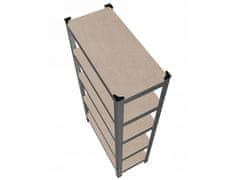 GARDEN LINE Regal s 5 policami, skladiščni regal 180x90x40 cm, nosilnost police: 175 kg 
