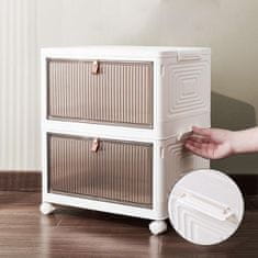 HOME & MARKER® Škatle za shranjevanje s pokrovi in kolesi; 45 X 27 X 27 cm, 1kom | ORGABOX