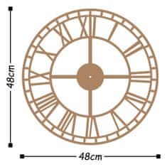 Wallity Dekorativna kovinska stenska ura