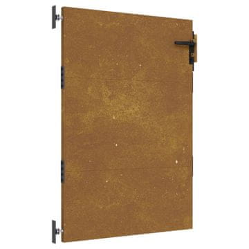 Vidaxl Vrtna vrata 85x125 cm kortensko jeklo