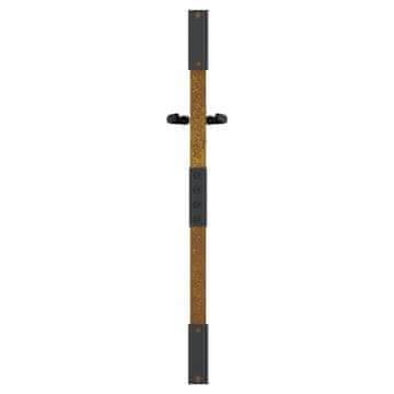 Vidaxl Vrtna vrata 85x100 cm kortensko jeklo bambusov dizajn