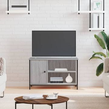 Vidaxl vidaXL TV stojalo, sivo, hrast sonoma, 80x40x50 cm