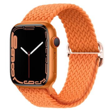 BStrap Elastic Nylon pašček za Apple Watch 42/44/45mm, orange