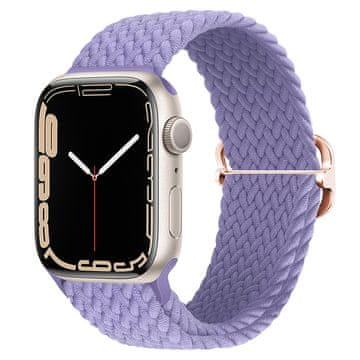 BStrap Elastic Nylon pašček za Apple Watch 42/44/45mm, lavander