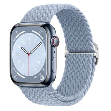 BStrap Elastic Nylon pašček za Apple Watch 42/44/45mm, rock cyan