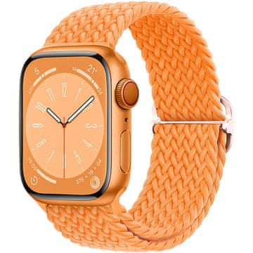 BStrap Elastic Nylon pašček za Apple Watch 42/44/45mm, bright orange