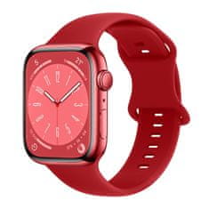 BStrap Smooth Silicone pašček za Apple Watch 38/40/41mm, red