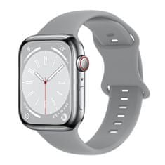 BStrap Smooth Silicone pašček za Apple Watch 38/40/41mm, gray