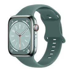 BStrap Smooth Silicone pašček za Apple Watch 38/40/41mm, beedle green
