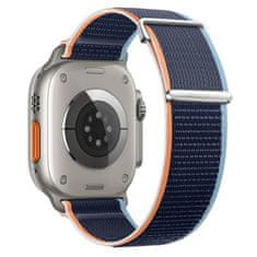 BStrap Velcro Nylon pašček za Apple Watch 38/40/41mm, navy blue