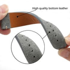 BStrap Suede Leather pašček za Samsung Galaxy Watch 3 41mm, gray