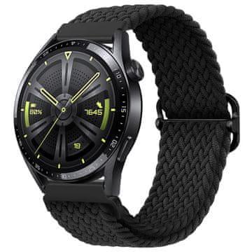 BStrap Elastic Nylon pašček za Xiaomi Amazfit GTR 2 / GTR 47mm, black