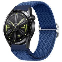 BStrap Elastic Nylon pašček za Garmin Venu 2 Plus, cold blue