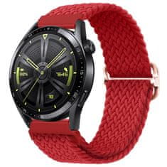 BStrap Elastic Nylon pašček za Samsung Galaxy Watch 3 45mm, red