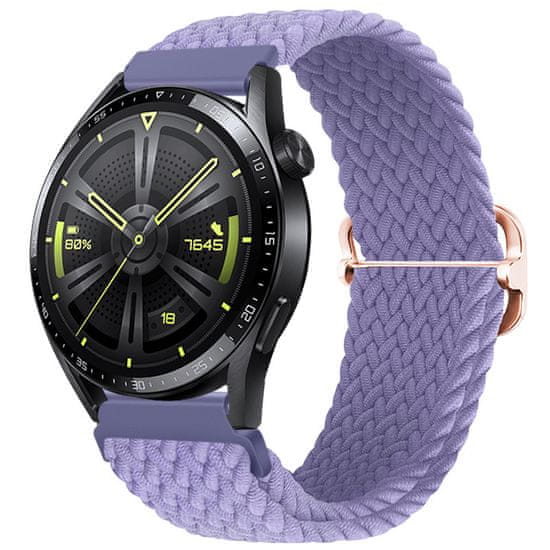BStrap Elastic Nylon pašček za Xiaomi Watch S1 Active, lavender