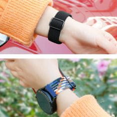 BStrap Elastic Nylon pašček za Xiaomi Haylou Solar LS05, rainbow