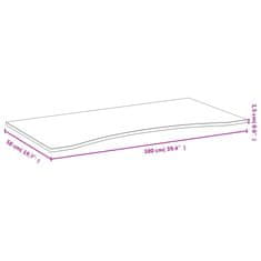 Vidaxl Mizna plošča 100x50x1,5 cm bambus