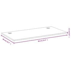 Vidaxl Mizna plošča 80x40x1,5 cm bambus