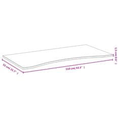 Vidaxl Mizna plošča 110x55x1,5 cm bambus