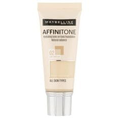 Maybelline Affinitone tekoč puder z mat učinkom 30 ml Odtenek 02 light porcelain