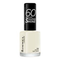 Rimmel 60 Seconds Super Shine hitro sušeči lak za nohte 8 ml Odtenek 703 white hot love