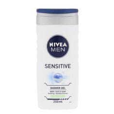 Nivea Men Sensitive gel za prhanje za občutljivo kožo 250 ml za moške