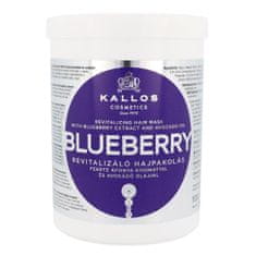 Kallos Blueberry obnovitvena maska za suhe in poškodovane lase 1000 ml za ženske