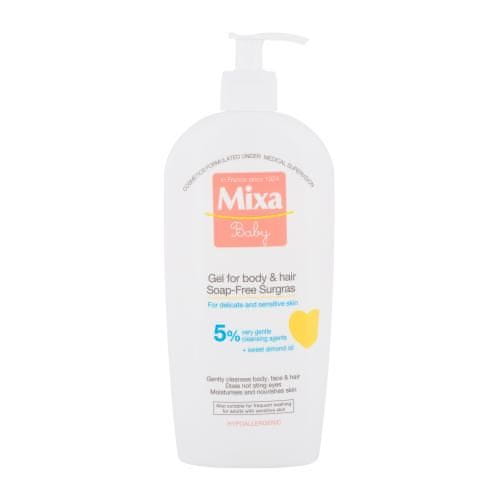 Mixa Baby otroški hranljivi gel za prhanje in šampon za otroke