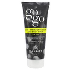Kallos Gogo 2 in 1 Energizing Hair And Body Wash učvrstitven gel za prhanje 2in1 200 ml za moške