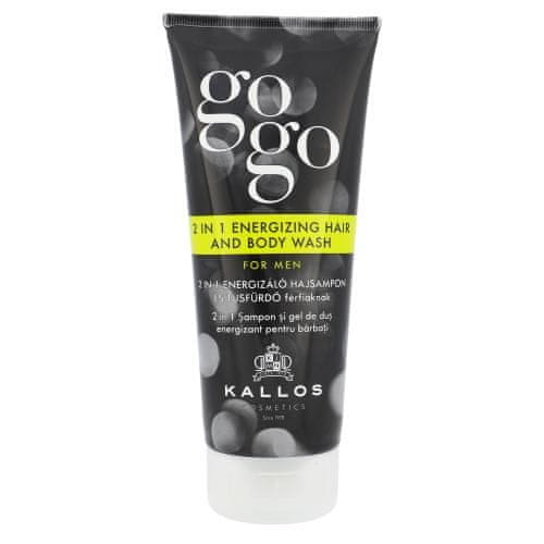Kallos Gogo 2 in 1 Energizing Hair And Body Wash učvrstitven gel za prhanje 2in1 za moške