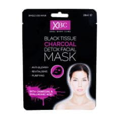 Xpel Body Care Black Tissue Charcoal Detox Facial Mask maska za obraz 28 ml za ženske