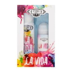 Cuba La Vida Set parfumska voda 100 ml + antiperspirant 50 ml za ženske