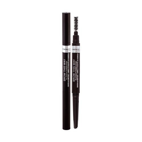 Rimmel Brow This Way Fill & Sculpt natančen svinčnik za obrvi s čopičem 0.25 g