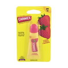 Carmex Strawberry SPF15 negovalen balzam z aromo jagode 10 g