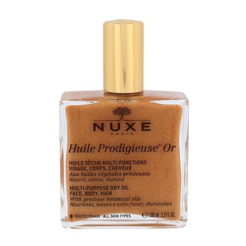 Nuxe Huile Prodigieuse Or večnamensko suho olje z bleščicami za obraz, telo in lase za ženske