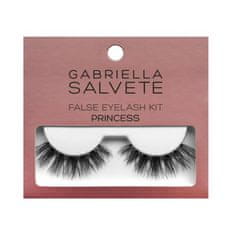 Gabriella Salvete False Eyelash Kit Princess Set umetne trepalnice 1 par + lepilo za trepalnice 1 g