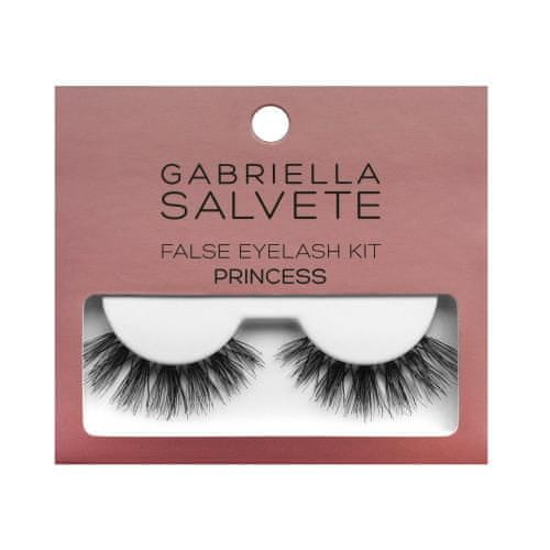 Gabriella Salvete False Eyelash Kit Princess Set umetne trepalnice 1 par + lepilo za trepalnice 1 g