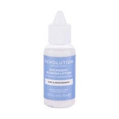 Revolution Skincare Overnight Blemish Lotion Zinc & Niacinamide nočna nega za zmanjšanje podkožnih aken 30 ml
